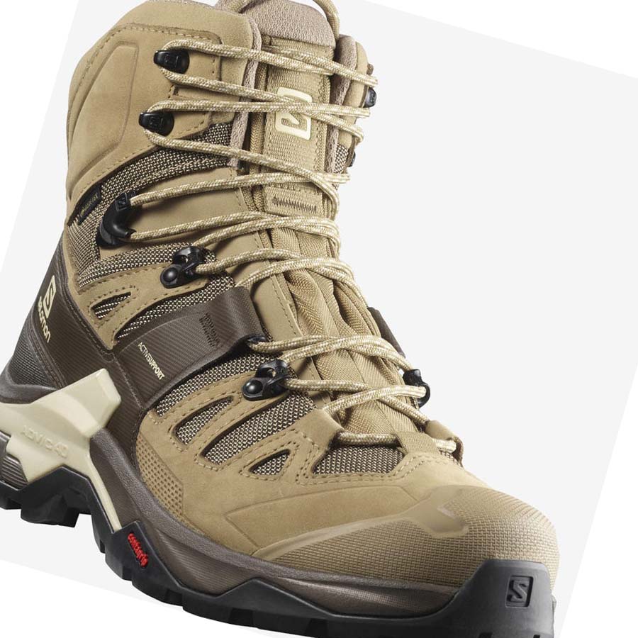 Salomon QUEST 4 GORE-TEX Erkek Yürüyüş Ayakkabısı Kahverengi | TR 3564MQZ